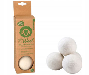 Wełniane kule do suszarki ECO 3szt 100% naturalne
