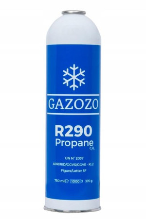 R290 czynnik chłodniczy gaz propan 370g 750ml