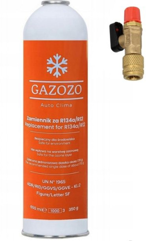 Czynnik Do Napełniania Klimatyzacji R-134a + ZAWÓR