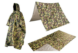 Peleryna płaszcz przeciwdeszczowy tarp 3w1