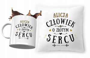 Zestaw Dla Alicji Poduszka + Kubek na Prezent