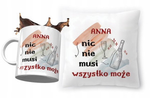 Zestaw Dla Anny Poduszka + Kubek na Prezent