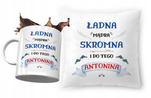 Zestaw Dla Antoniny Poduszka + Kubek na Prezent