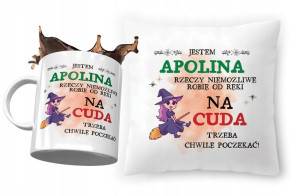 Zestaw Dla Apoliny Poduszka + Kubek na Prezent
