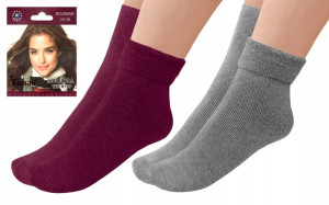 2pak SKARPETY ANGORA frotte nieuciskowe Damskie