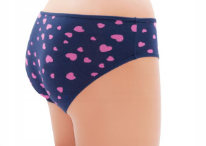 Majtki bawełniane damskie L/XL SERDUSZKA