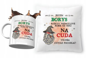Zestaw Dla Borysa Poduszka + Kubek na Prezent