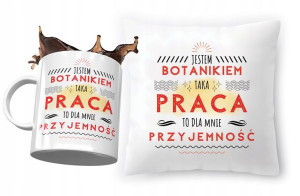 Zestaw Dla Botanika Poduszka + Kubek na Prezent
