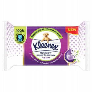 Nawilżany papier toaletowy KLEENEX Supreme 38 szt
