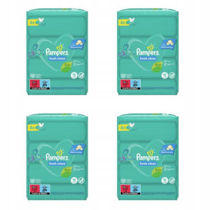 Chusteczki nawilżane PAMPERS Fresh Clean 4x 80 szt
