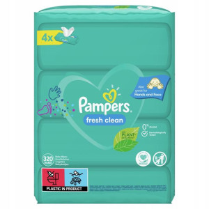 Chusteczki nawilżane PAMPERS Fresh Clean 4x 80 szt