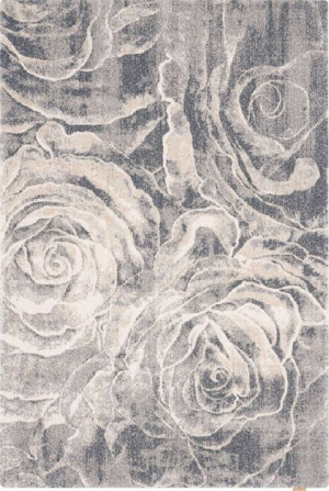 Dywan wełniany do salonu ROS Antracytowy PLATINIUM