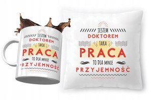 Zestaw Dla Doktora Poduszka + Kubek na Prezent