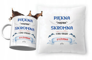 Zestaw Dla Dyżurnej Poduszka + Kubek na Prezent