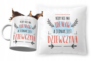 Zestaw Dla Dziewczyny Poduszka + Kubek na Prezent