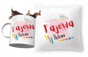 Zestaw Dla Heleny Poduszka + Kubek na Prezent