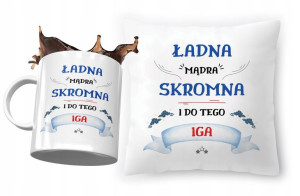 Zestaw Dla Igi Poduszka + Kubek na Prezent