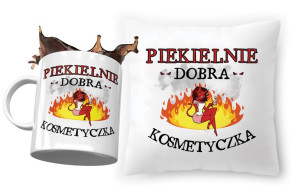 Zestaw Dla Kosmetyczki Poduszka + Kubek na Prezent
