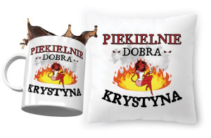Zestaw Dla Krystyny Poduszka + Kubek na Prezent