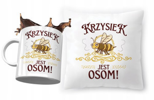 Zestaw Dla Krzyśka Poduszka + Kubek na Prezent