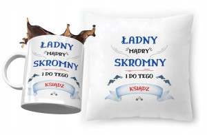 Zestaw Dla Księdza Poduszka + Kubek na Prezent