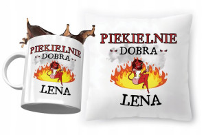 Zestaw Dla Leny Poduszka + Kubek na Prezent