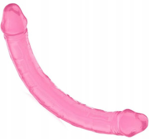 Double Dong Elastyczny Podwójny Penis Lesbijski