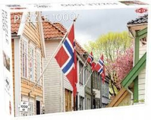 Puzzle 1000 Street in Bergen TACTIC