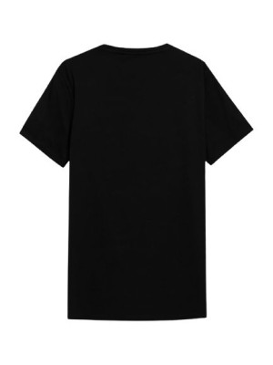 T-shirt męski gładki 4F czrany 4FSS23-TTSHM536