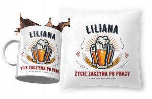 Zestaw Dla Liliany Poduszka + Kubek na Prezent