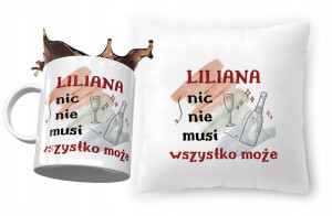 Zestaw Dla Liliany Poduszka + Kubek na Prezent