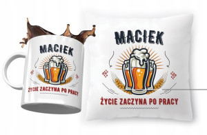 Zestaw Dla Maćka Poduszka + Kubek na Prezent