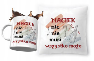 Zestaw Dla Maćka Poduszka + Kubek na Prezent