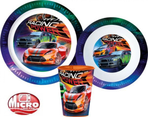 Auta Zestaw Naczyń Dziecięcy Racing Cars