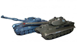 Zestaw wzajemnie walczących czołgów Russian T90 v2 i German King Tiger v2 2