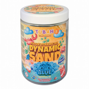 Piasek kinetyczny niebieski 1 kg Tuban