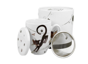 Kubek z zaparzaczem 420 ml CHARMING CATS
