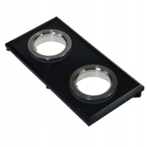 Oprawa Sufitowa Led Halogen Worta Black Podwójna