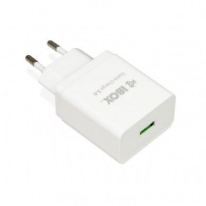 Ładowarka sieciowa IBOX QC-1 QUICK CHARGE ILUQC1W (USB  kolor biały)