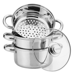 Garnki Do Gotowania Na Parze 2.5l 18cm 4 Ele. Kinghoff Kh-3316