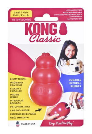 KONG CLASSIC Zabawka gryzak dla psa rasy małej S