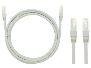 Przyłącze patchcord utp  1,5m szary`