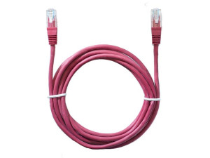 Przyłącze patchcord utp  1,5m czerwony