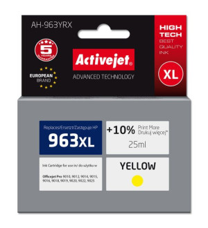 Tusz Activejet AH-963YRX (zamiennik HP 963XL 3JA29AE  Premium  1760 stron