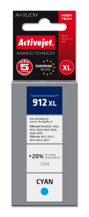 Tusz Activejet AH-912CRX (zamiennik HP 912XL 3YL81AE  Premium  990 stron  n