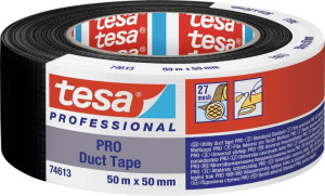 Taśma naprawcza duct tape 50m:50mm, czarna (h0461346)