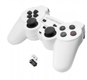Gamepad bezprzewodowy Esperanza GLADIATOR EGG108W (PC, PS3  kolor biały)