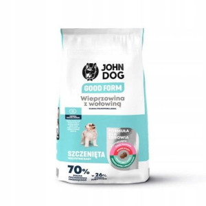 John Dog GOOD Puppy wieprzowina z wołowiną12kg