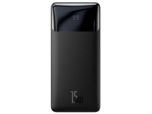 BASEUS Power Bank Bipow 30000mAh, 2xUSB, USB-C, 15W (PPDML-K01) Czarny