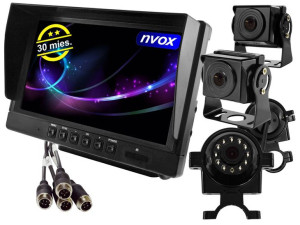 Monitor samochodowy lcd 7cali ahd 4pin z funkcją rejestratora 12v 24v oraz